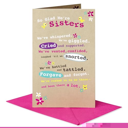 American Greetings Birthday Card for Sister (We're Sisters)