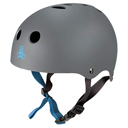 Triple Eight Sweatsaver Halo Water Helmet for Wakeboarding and Waterskiing, Carbon Rubber, Large