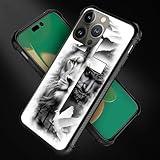 FKBRCL4U for iPhone 12 Pro Max Case, Lion Cross Jesus Christ Dove Pattern Graphic Design Girl Boy Soft Silicone Hard Acrylic Shock Protection for iPhone 12 Pro Max