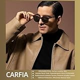 CARFIA Acetate Polarized Sunglasses for Men UV400 Protection Classic Retro Square Shades Driving Glasses