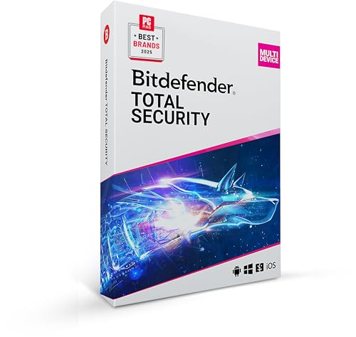 Bitdefender Total Security – Complete Antivirus and Internet Security Suite – 5 Devices | 2 year Subscription | PC/Mac | Activation Code by Mail