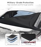 Zanch Upgrade Rear Windshield Cover for Ice & Snow [Fast Install&Removal] 600D Oxford Fabric Against Magnetic Fit Snow, Ice, Frost, Winter Accessories - Fit for Cars/Compact SUV - Medium(101 * 55)