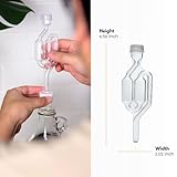 Fastrack Airlocks for Fermenting | Bubble Airlock for Wine Making and Beer Making | BPA-Free S-Shaped Airlock used for Brewing Wine, Beer, Pickles & more |Transparent Airlock Set Of 10