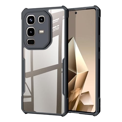 Ltezixal Case Compatible with Infinix Note 50 Pro 4G/Note 50 4G, [Droproof] [Sweat-Proof] [Fingerprint-Proof] Shockproof Protective Phone Case,Black