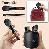 Jilier Travel Makeup Brush Set, 14 pcs Mini Makeup Brushes for Foundation, Powder, Eyeshadow, Highlight, Contour, Blush & Concealer, Small Makeup Brush Set Purse Size with Case