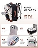 LOVEVOOK Large Travel Backpack for Women, 50L Carry on Backpack Airplane Approved, TSA Personal Item Travel Bag for Women fits 18" Laptop, Waterproof Carry on Bags for airplanes with 3 Packing Cubes