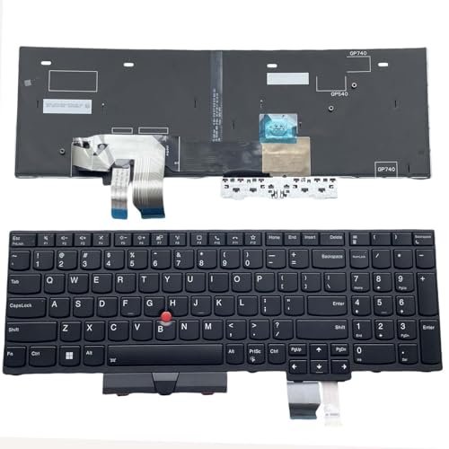 New Replacement Keyboard for Lenovo ThinkPad P17 P15 Gen 2, T15g Gen 2,5N21B44365 with Pointing and Backlit SN4396BL2