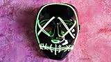 Trippy Lights Purge Mask LED Light Up Classic Style Mask for Halloween, Costumes and Parties