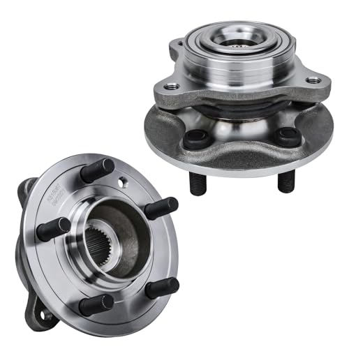 Detroit Axle - 2 Front Wheel Bearing Hubs for 05-16 Land Rover LR3 LR4, 06-13 Range Rover Sport 2006 2007 2008 2009 2010 2011 2012 2013, 2 Wheel Bearing Hubs Assembly Replacement