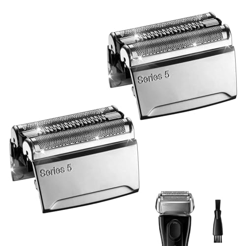 52S 2PCS, Series 5 Electric Shaver Replacement Head Compatible, 52S Replacement Electric Shaver Heads for Men Razor Shaving Blades Fit for Braun Series 5: 5090/5190cc, 5040/5140s, 5030s, 5147s