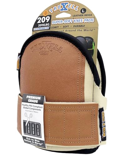 TROXELL USA SuperSoft Leatherhead Kneepads - (Large Size / Bagged in Pairs)