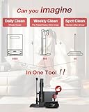 Yeedi C12 Combo Cordless Stick Vacuum & Robot & Mopping, All-in-one Cleaning Combot, with Dual Auto Self-Emptying, 10000Pa Suction & Lightweight, ZeroTangle Brush for Hard Floor, Carpet & Pet Hair