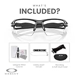 Oakley Flak 2.0 XL OO9188 918898 59MM Matte Black/Clear Rectangular Sunglasses for Men + BUNDLE Accessory Leash + BUNDLE with Designer iWear Eyewear Kit