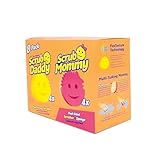 Scrub Daddy 4 Scrub Daddy Sponges & 4 Scrub Mommy Kitchen Sponges - Scratch-Free for Dishes & Multipurpose Cleaning - BPA Free & Made with Polymer Foam - Stain & Odor Resistant (8 Pack)