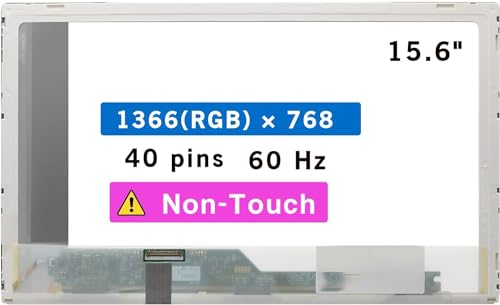 Screen Replacement for Lenovo Ideapad Y510P Series 15.6" Non-Touch LCD Display Panel 40 pin HD 1366x768