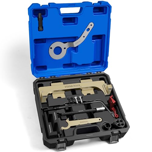 Camshaft Locking Tool Engine Timing Kit Compatible with BMW B36 B37 B38 B46 B47 B48 B58 Compatible with BMW Mini F20 F21 F30 F31 F48 F54 F55 F60 G20 G30 with T60 Socket Vanos Solenoid Valve Remover