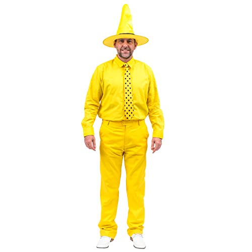 Costume Agent Curious Monkey Man in The Yellow Hat Halloween Cosplay