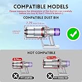 Dust Bin Replacement Compatible with Dyson V11 Animal,V11 Extra,V11 Torque Drive,V15 Detect,SV14,SV15,SV22 Cordless Vacuum Cleaners,Canister Replacement Parts, Part No.970050-01,965443-01