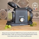 BEABA Babycook Duo 4 in 1 Baby Food Maker, Puree Steamer and Blender for Purees, Grinder with Auto Steam Cooking, Lrg 9.1 Cup Capacity, Makes 54 Servings in 20 Mins, Oat