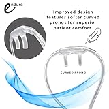 Endure Soft Nasal Oxygen Cannula, 7 Ft, Latex-Free Cannula, Case of 50 (Pediatric, Curved Prong)