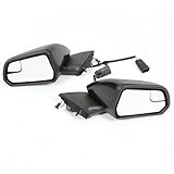 KUAFU Power Mirror Compatible with 2015-2020 Ford Mustang Replacement for FR3Z17682M-PFM FR3Z17D742AAPTM FR3Z17683L-PFM FR3Z17D743AAPTM Paintable Pair 3 Pins