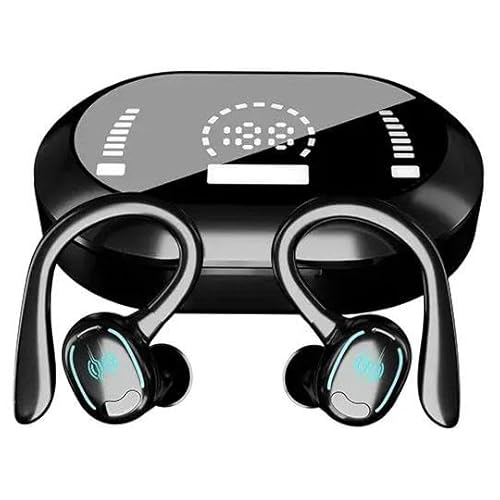 Wireless Ear-Hook TWS Earphones Bluetooth Earbuds Over The Ear Headphones Compatible with Lenovo Tab M11 (2024)/M10(2023)/M9(2022), True Stereo Charging Case Hands-Free Mic Headset