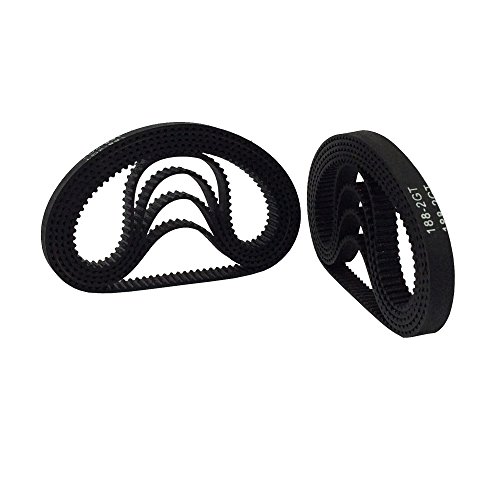 BEMONOC 188-2GT-6 Rubber Timing Belt L=188mm W=6mm 94 Teeth in Closed Loop Pack of 10pcs