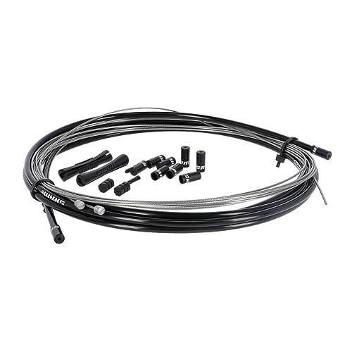 SRAM Stainless Steel Shift Cable and Housing Kit - Road/MTB, 4mm, Reinforced Linear Strand, Black