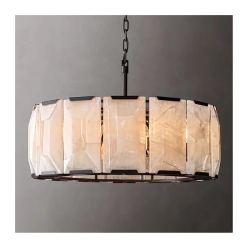 Retro Vintage American LED Crystal Hanging Lamps Chandelier Lighting Lustre Suspension Luminaire Lampen for Living Room,Modern