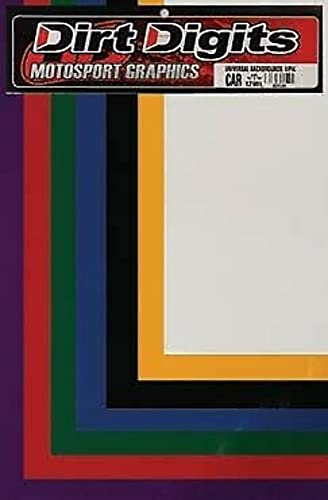 Dirt Digits Universal Number Plate Backgrounds, Black