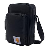 Carhartt Unisex Adult Zip, Durable, Adjustable Crossbody Bag with Zipper Closure, Black, One Size