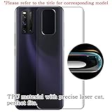 Puccy 2 Pack Back Screen Protector Film, compatible with HUAWEI Y9s TPU Guard Cover （ Not Tempered Glass/Not Front Screen Protectors）