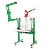 5.28 Gallon / 20L Mosakar Fruit Press - Hydraulic Jack. 2 Ton Pressure. Part contact with Juice are AISI 304 Stainless Steel. Hydraulic Fruit Apple Grape Wine Cider Juice Press (Green)