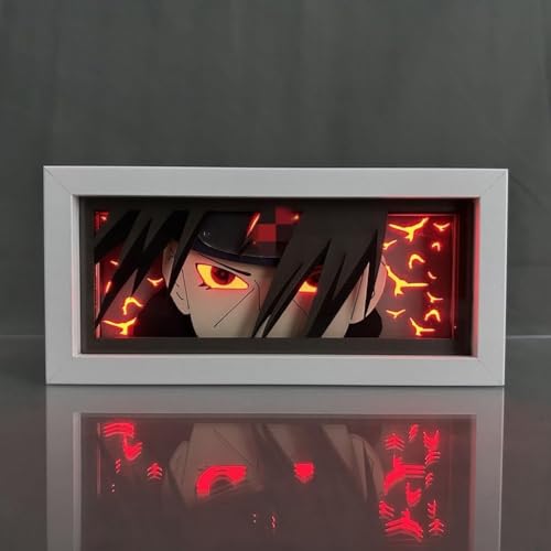 Hongjieya Anime Lamp Uchiha Itachi/Figure Bedroom Decor Night Light Birthday Gift Led Light