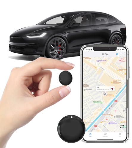 GPS Tracker for Vehicles - Car Tracker Device Hidden for Vehicles, Real-Time Mini Tracker Device for Vehicles, No Monthly Fee or Subscription No SIM Card Required(Available for Android and iOS)