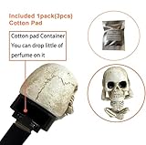 Skull Decor Car Air Freshener Vent Clip Goth Truck Interior Accessories for Men Women Teens Stuff for Jeep Horror Skeleton Cars Scents Halloween Dashboard Decorations Funny Christmas Gifts for Dad Mom