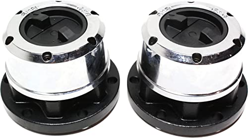 Garage-Pro Front, Driver and Passenger Side Locking Hub Set of 2 Compatible with 1989-1997 Geo Tracker, Fits 1986-1994 Suzuki Samurai & 1989-1998 Sidekick 26 Splines, 6-Bolt, All Metal Construction