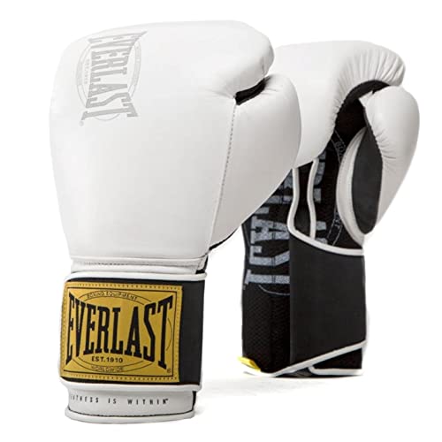 Everlast P00001712 1910 Classic Training Glove White 16OZ