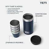 YETI Shot Glasses with Carrying Case, Set of 4, Rescue Red