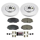 Power Stop CRK8117,Z23 Front Coated Rotor Kit-Coated Brake Rotors & Carbon Ceramic Brake Pads