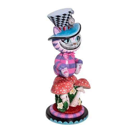 Kurt Adler HA0573 15" Hollywood Cheshire Cat Nutcracker, Multicolor