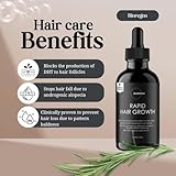 Bioregen co. Rapid Hair Growth Oil for Men and Women | Clinically Proven Organic Rosemary, Pumpkin Seed and Batana | DHT Blocker | Minoxidil Alternative | Scalp Serum for Thinning Hair 2oz