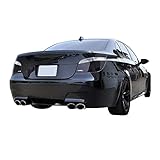 FREEMOTOR802 Compatible With 2004-2009 BMW E60 5 Series Rear Bumper Conversion M5 Style Unpainted Black PP