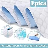 Epica Bed Pads Washable Waterproof - Incontinence Bed Pads for Adults, Bed Protector Waterproof matterss pad to Protect Bed from Stains, Large Bed wetting Pads for Home and Hospital Use (500 Washes)