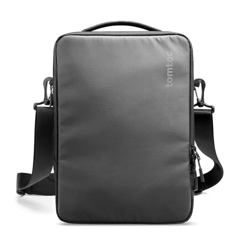 tomtoc 360 Protective Laptop Shoulder Bag for 13-14 Inch MacBook Air/Pro M4/M3/M2/M1, 13-inch iPad Pro M4/iPad Air, 13-13.8 Inch Surface Pro/Laptop, Copilot+ PC, Cordura Ballistic Nylon