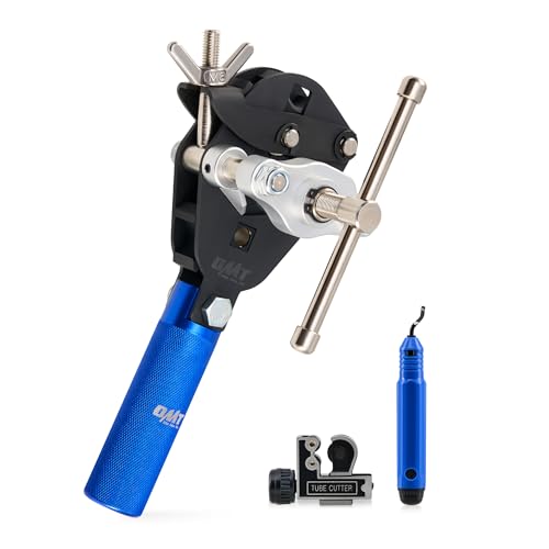 Orion Motor Tech 45° Flaring Tool Kit, Single Flaring Tool for 1/8" - 3/4" Tubing, Professional Pipe Flare Tool for Copper Brass Aluminum Pipes