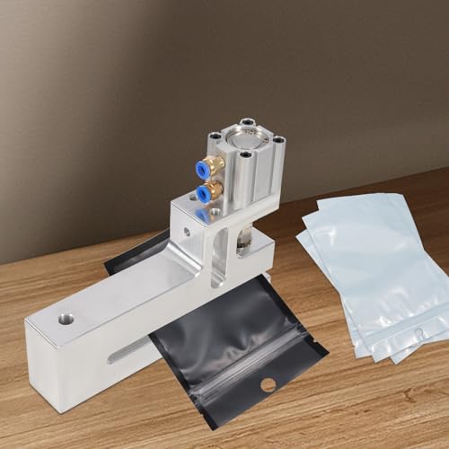 Pneumatic Puncher, PE, PO, OPP, PPE, PVE Plastic Bag Hole Punching Machine 5.9" Feeding Port for Plastic Bag-Making Machinery Cutting Machines, 180 Times/min