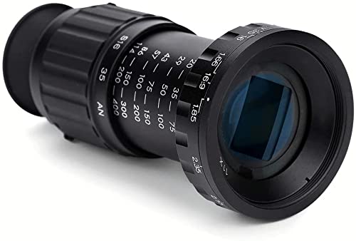 VD 11X Micro Director's HD Viewfinder Scene Viewer, Portable 37mm Filter Thread Screw Retractable Professional Camera Viewfinder, Director Scene Viewer, Professional Photography Accessory