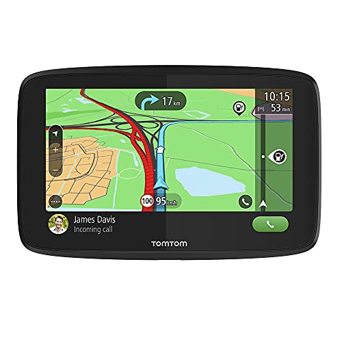 TomTom Car Sat Nav GO Essential, 6 Inch, with Traffic Congestion and Speed Cam Alert Trial Thanks to TomTom Traffic, EU Maps, Updates via WiFi, Handsfree Calling, Click-and-Drive Mount