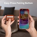 Belemay for AirPods Pro 2nd Generation Case, Compatible with MagSafe and Wireless Charging, Luxury Full-Grain Smooth Leather, Unique Patina, Comfort Grip, Compatible with Airpods Pro 2, Brown